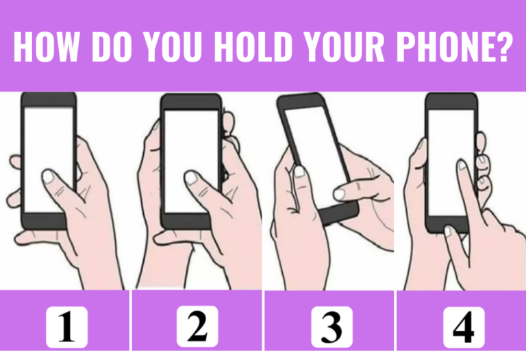 how you hold your mobile phone